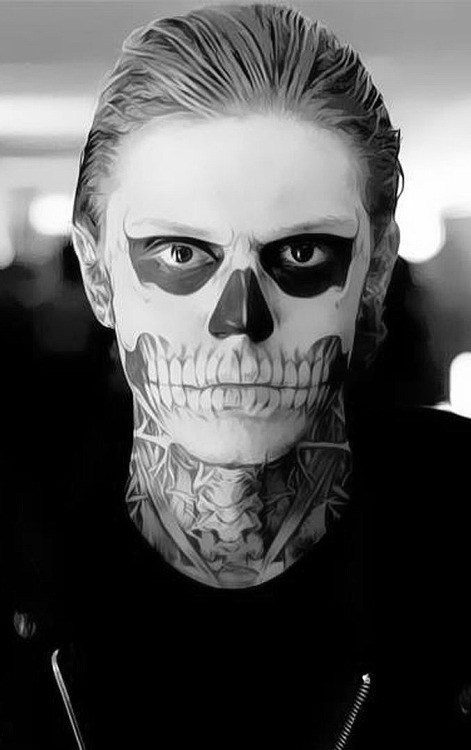 American Horror Story Tate Skull Face