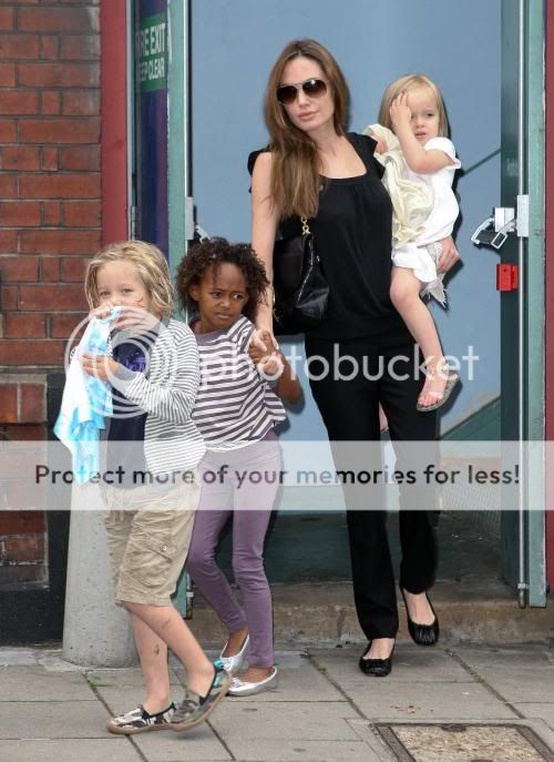 Angelina Jolie Kids And Black Eyed Peas