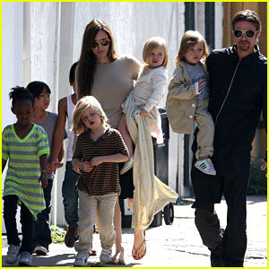 Angelina Jolie Kids Pictures 2012