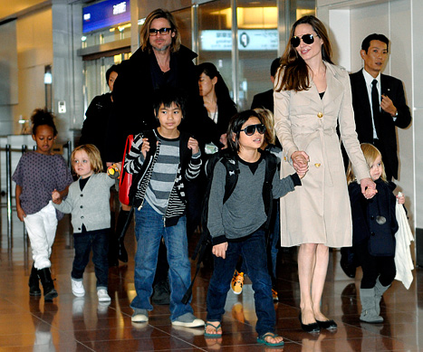 Angelina Jolie Kids Pictures 2012