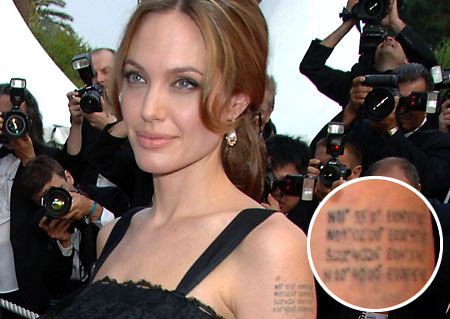 Angelina Jolie Tattoos And Meanings