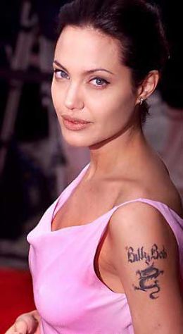 Angelina Jolie Tattoos Removed