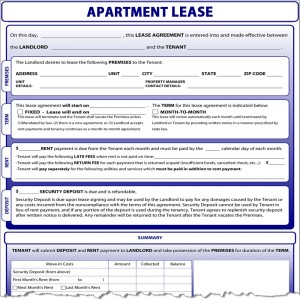 Apartment Lease Agreement Sample