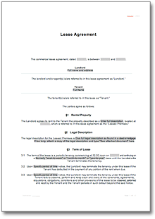 Apartment Rental Lease Agreement Template