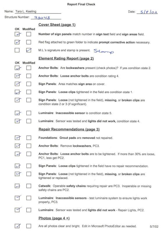 Appendix Contents Page Example