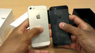 Apple Iphone 5 Black And White Comparison