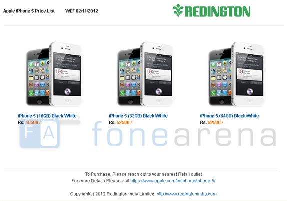 Apple Iphone 5 Price In India 2012 With Model