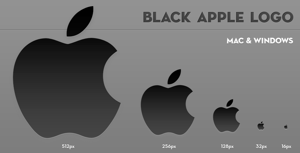 Apple Logo Black