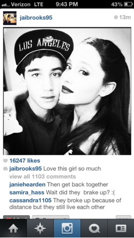 Ariana Grande And Jai Brooks Break Up 2013