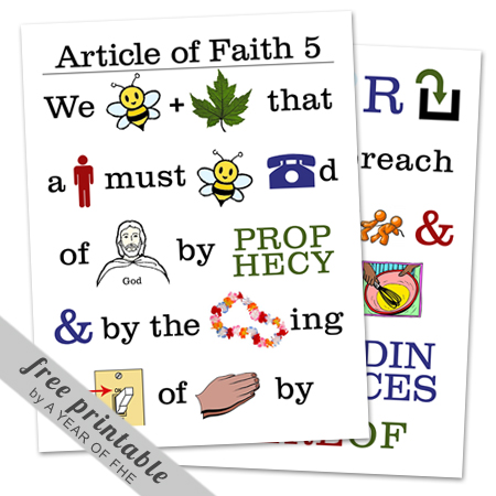 Articles Of Faith Lds Poster