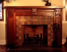 Arts And Crafts Style Fireplace