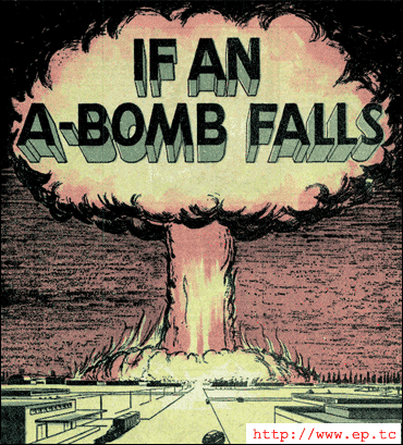 Atomic Bomb Explosion Cartoon