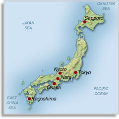 Atomic Bomb Japan Map