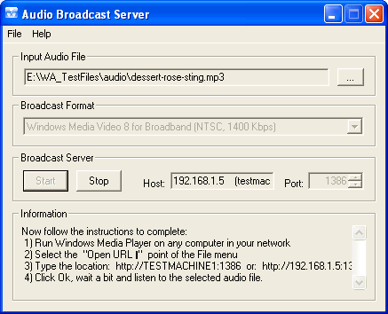 Audio Streaming Server