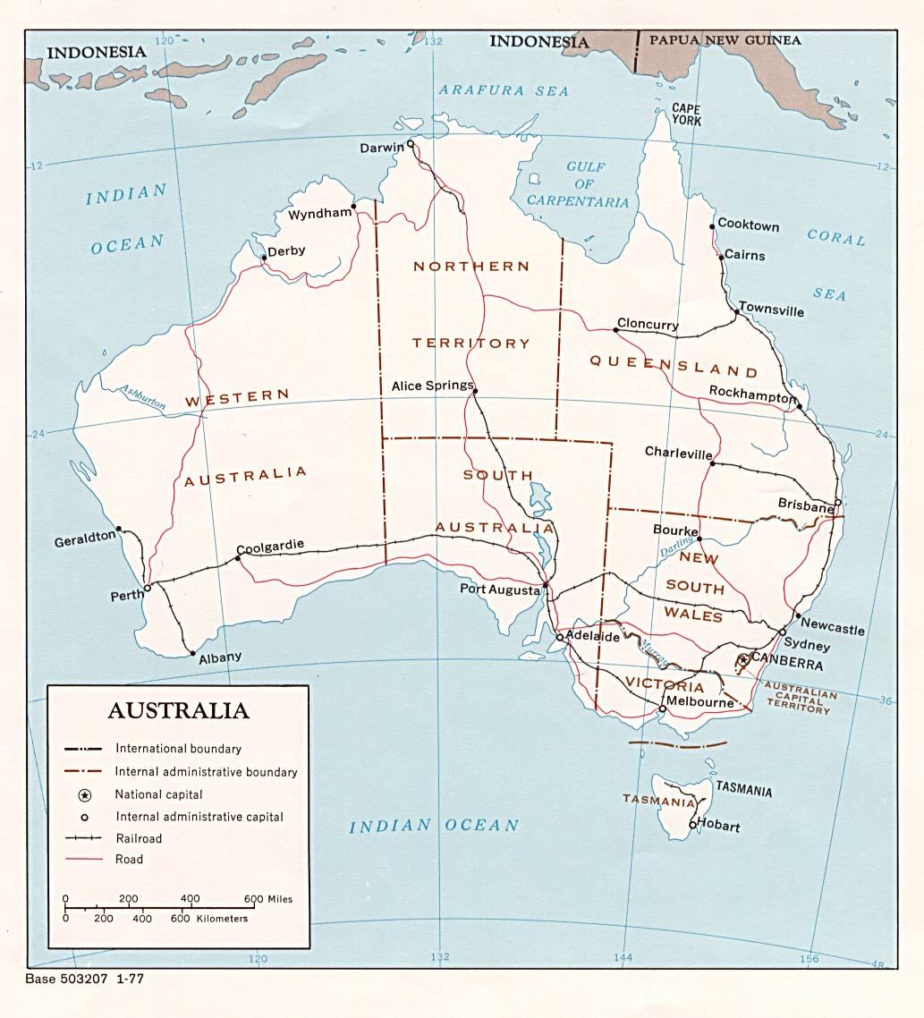 Australia Map Cities Towns