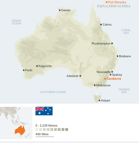 Australia Map Cities Towns