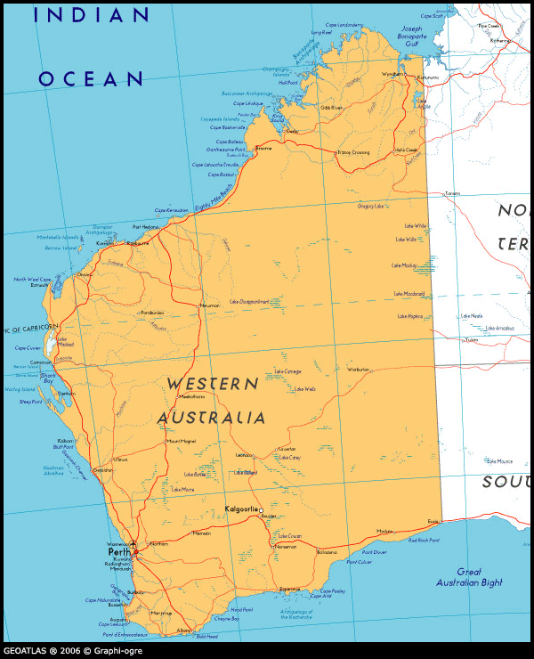 Australia Map Cities Towns