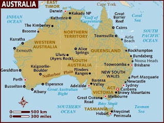 Australia Map Cities Towns