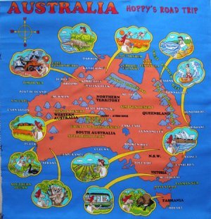 Australia Map For Kids Printable