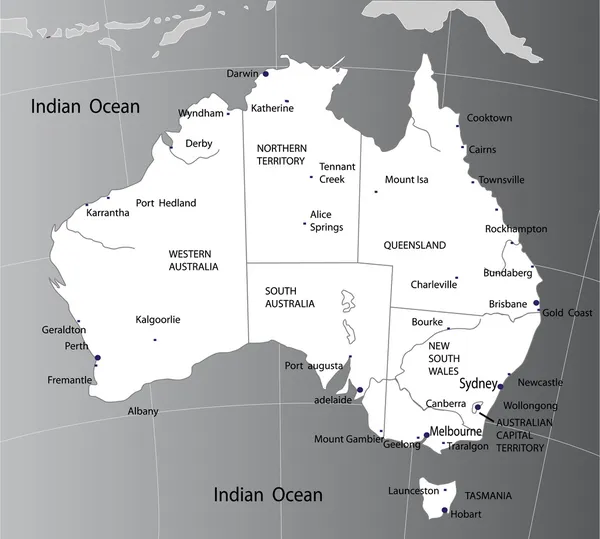 Australia Map Vector Free