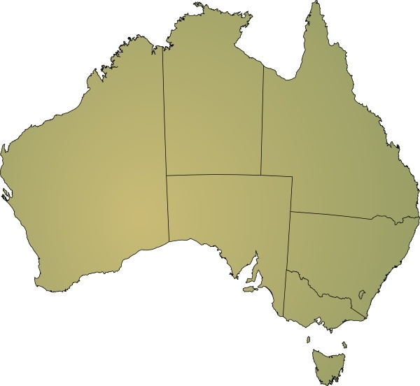 Australia Map Vector Free