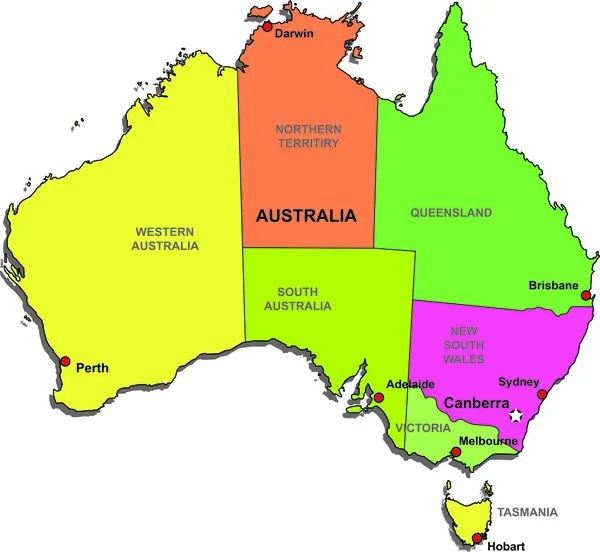 Australia Map Vector Free