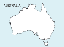 Australia Map Vector Free