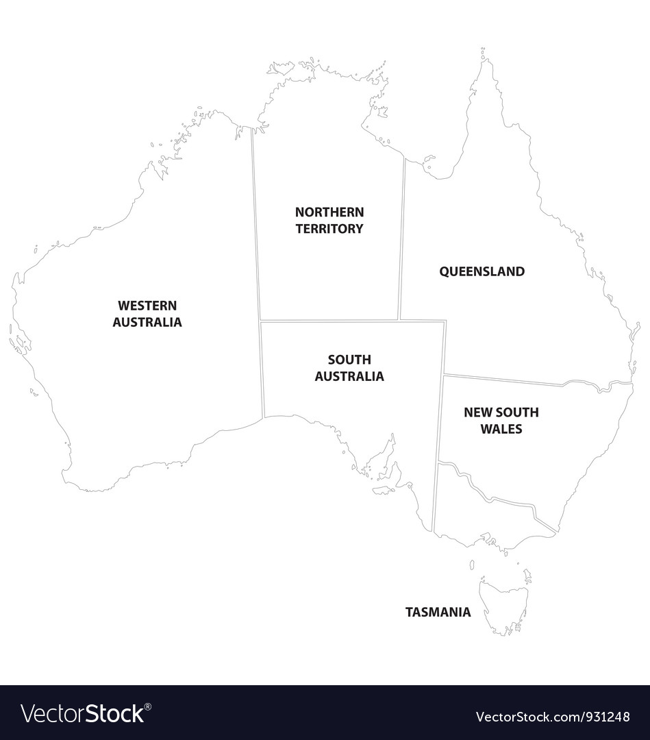 Australia Map Vector Free Download