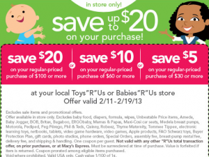 Babies R Us Coupons 20 Off One Item Printable 2013