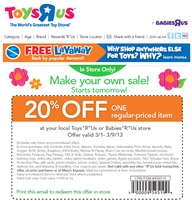 Babies R Us Coupons 20 Off Printable