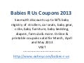 Babies R Us Coupons 2013 Diapers