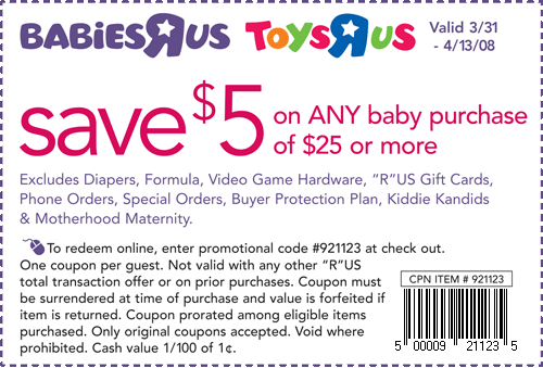 Babies R Us Coupons Canada