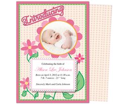 Baby Announcement Template Word