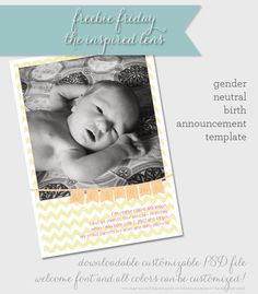 Baby Announcement Templates Free