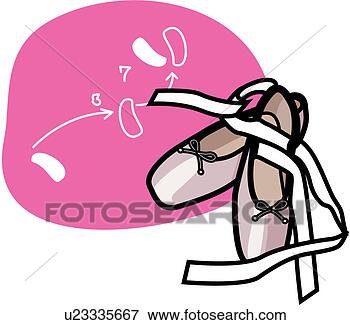 Ballet Dance Shoes Clip Art