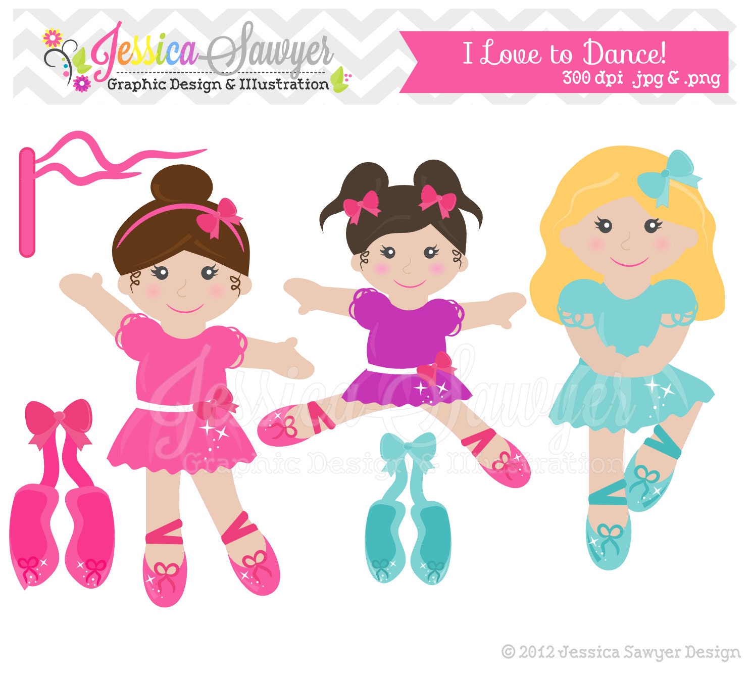 Ballet Dance Shoes Clip Art