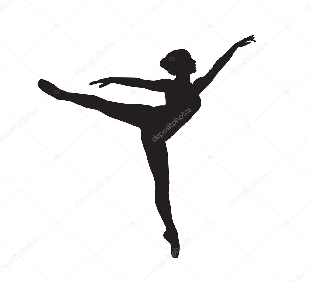 Ballet Dancer Silhouette Vector Free