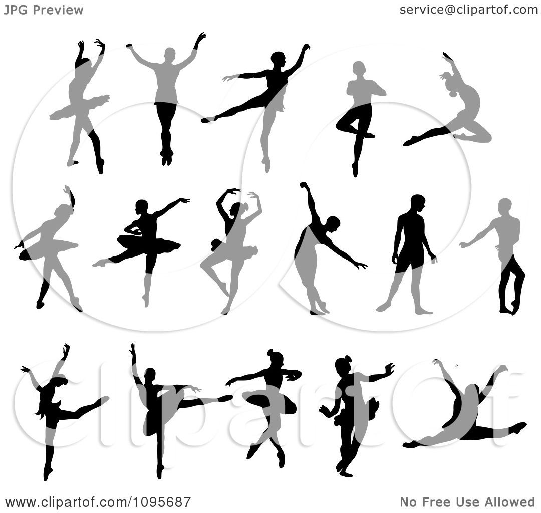 Ballet Dancer Silhouette Vector Free