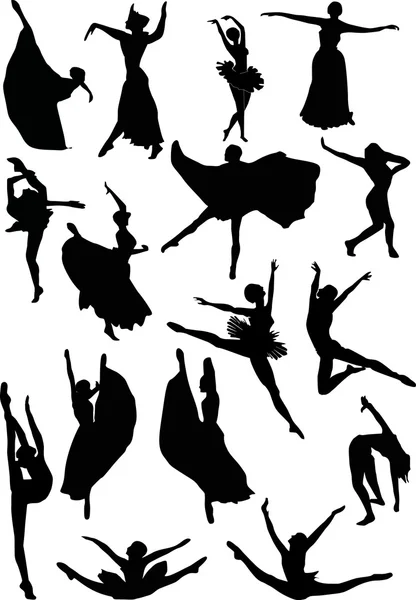 Ballet Dancer Silhouette Vector Free