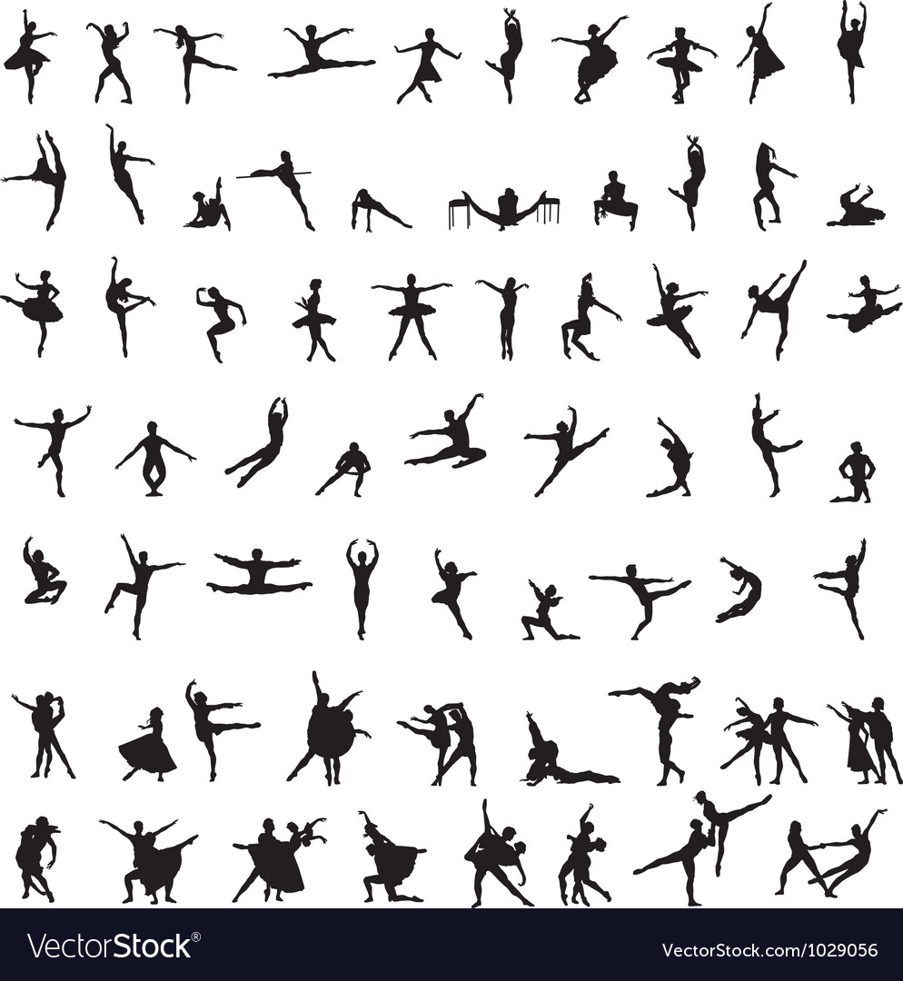 Ballet Dancer Silhouette Vector Free