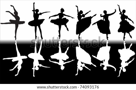 Ballet Dancer Silhouette Vector Free