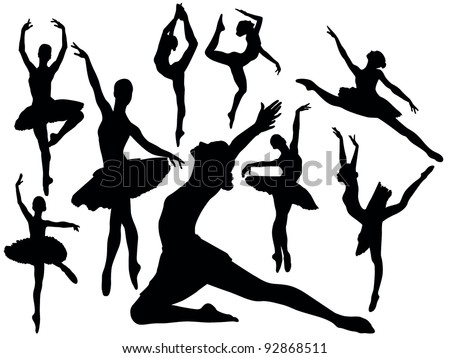 Ballet Dancer Silhouette Vector Free