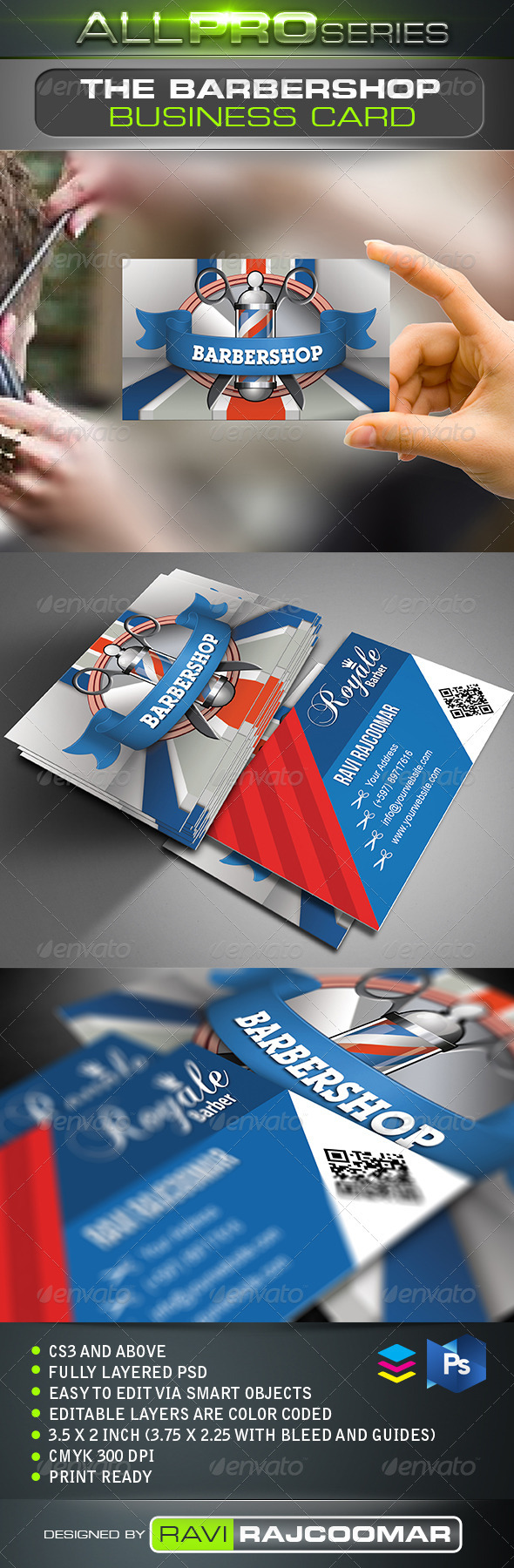 Barber Business Cards Templates Free