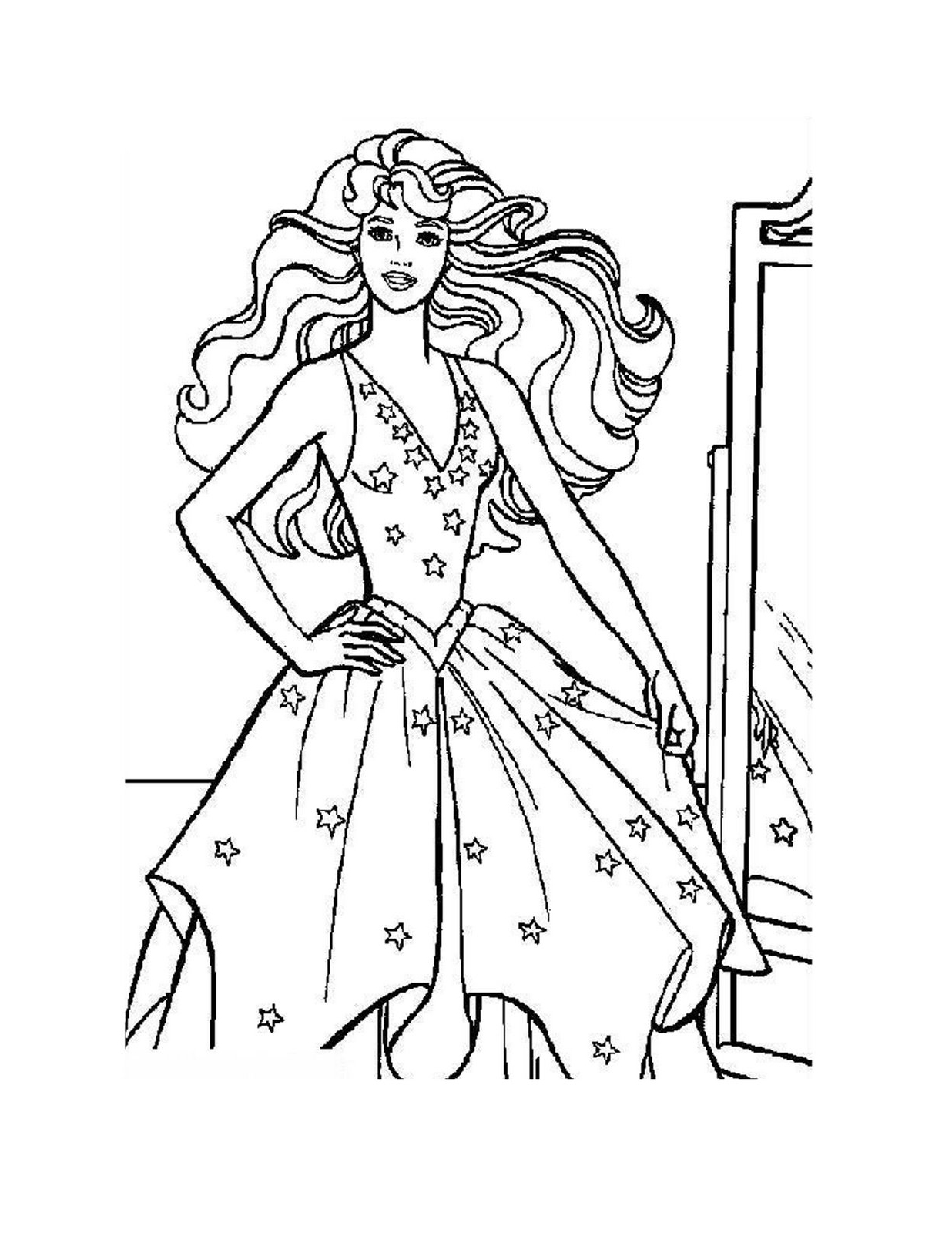 Barbie Princess Coloring Pages For Kids