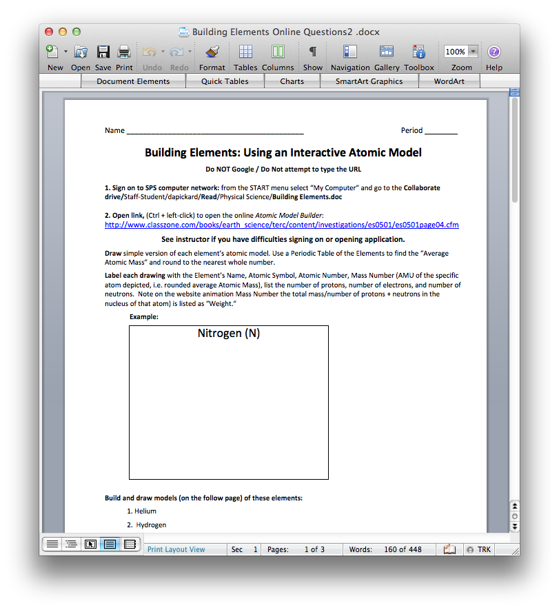 Basic Atomic Structure Worksheet