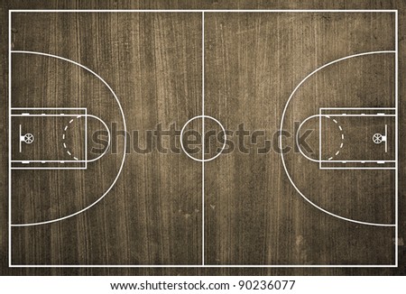 Basketball Court Floor Background