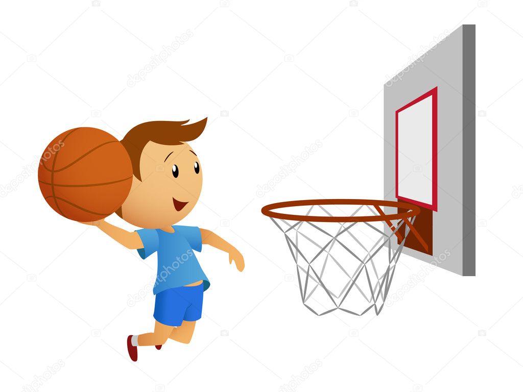 Basketball Hoop Cartoon