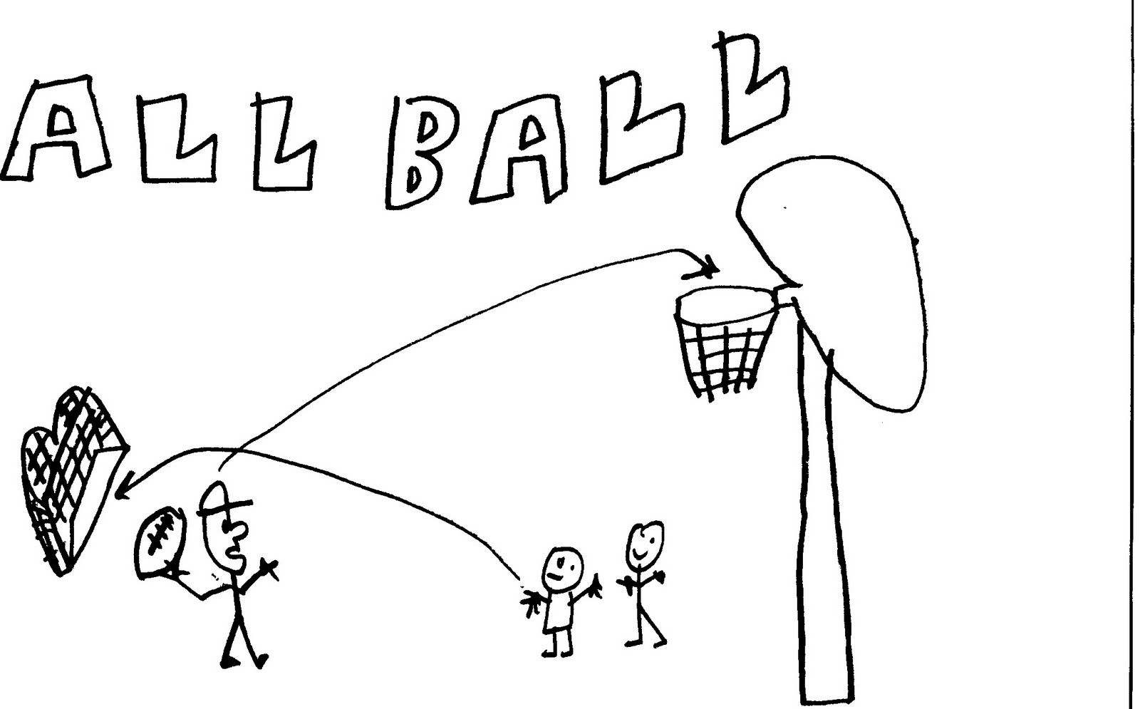 Basketball Hoop Cartoon