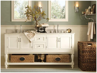 Bathroom Shelves With Baskets