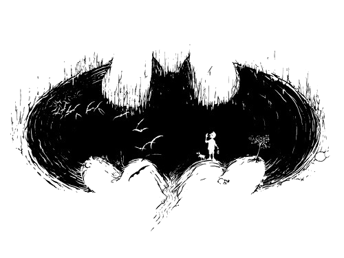 Batman Logo Black And White